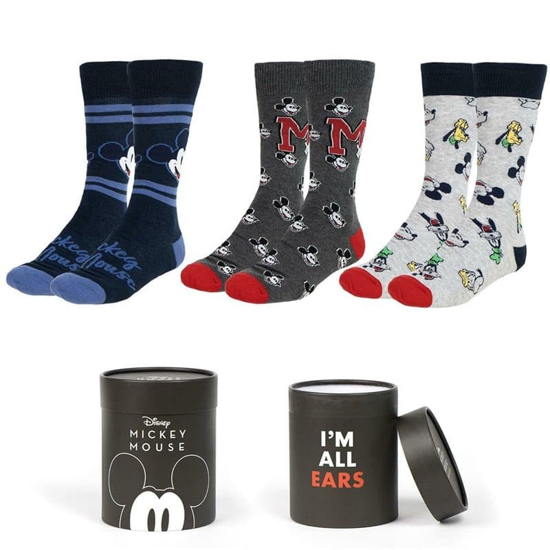 Chaussettes Mickey Mouse 3 paires (38-45) - Image 1