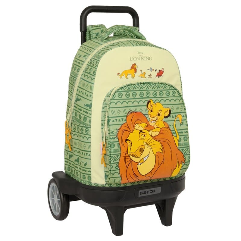 Cartable à roulettes Mufasa Vert Beige 33 x 45 x 22 cm - Image 1