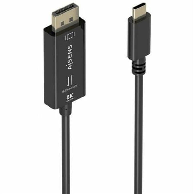 Câble USB Aisens A109-0879 Noir 1,8 m - Image 1