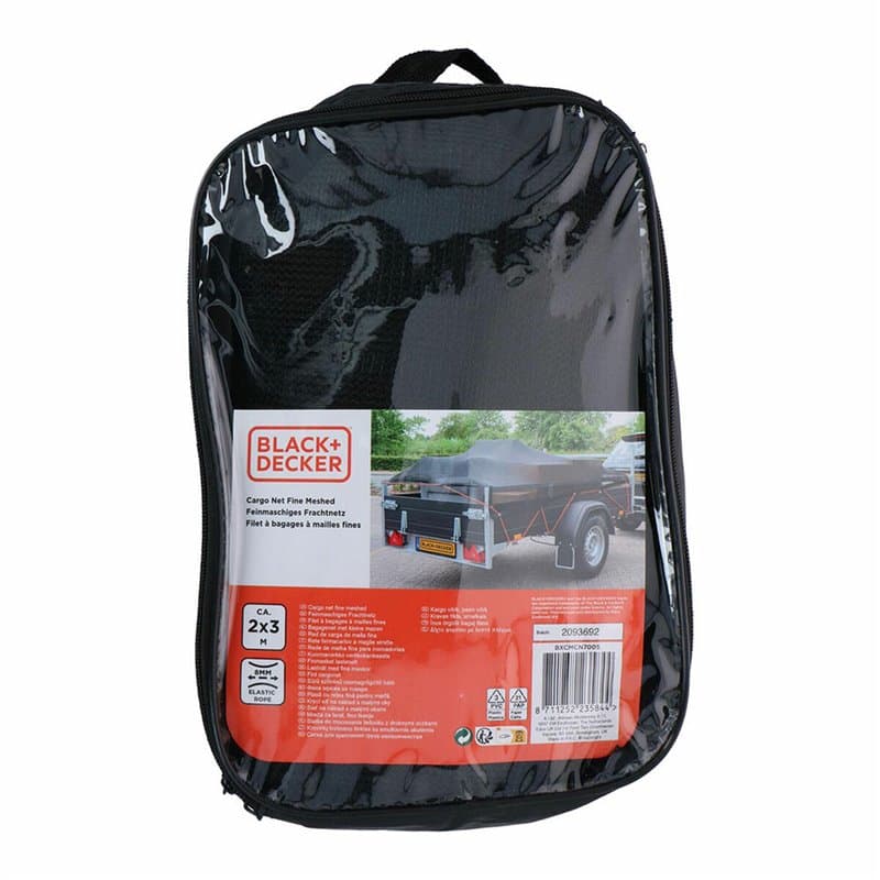 Filet de remorquage Black & Decker 2 x 3 m Plastique - Image 1