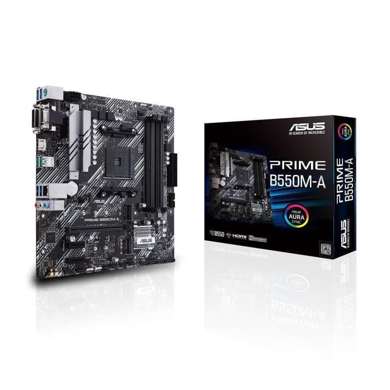 Asus PRIME B550M-A AMD B550 Emplacement AM4 micro ATX - Image 1