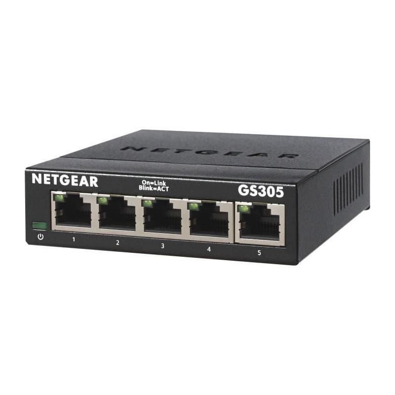 Netgear GS305 Non-géré L2 Gigabit Ethernet (10/100/1000) Noir - Image 1