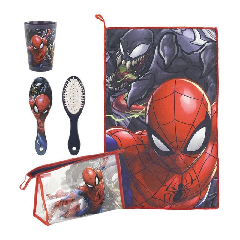 Ensemble de Voyage Spiderman Rouge (4 pcs) - Image 1