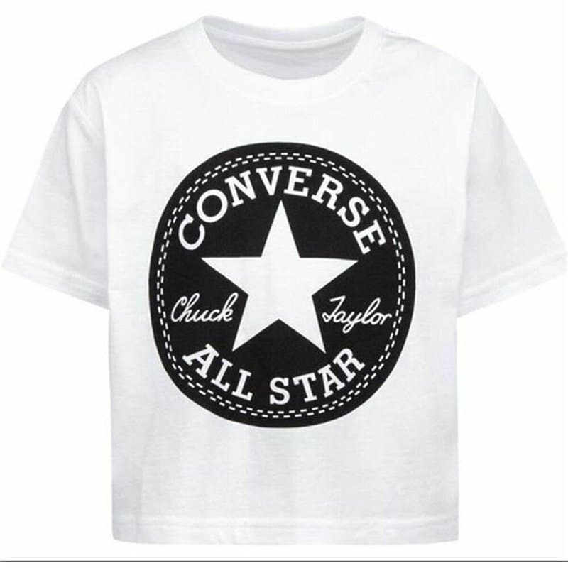 T shirt à manches courtes Enfant Converse Blanc - Image 1