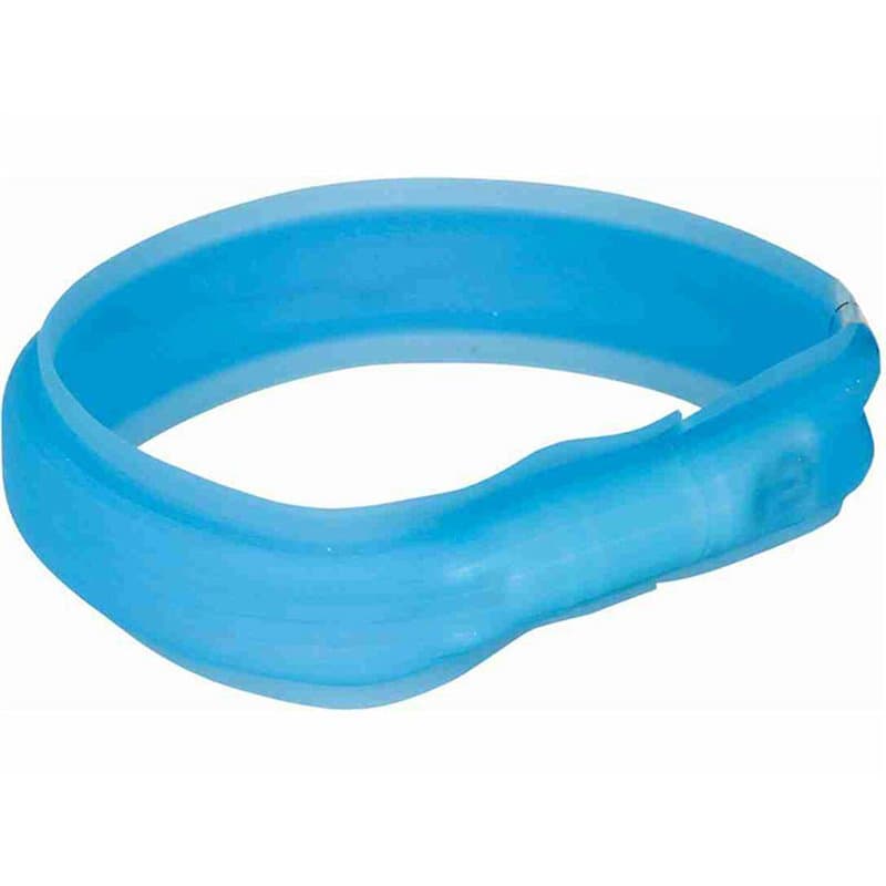 Collier à LED pour Animaux Trixie Flash USB Bleu L/XL - Image 1