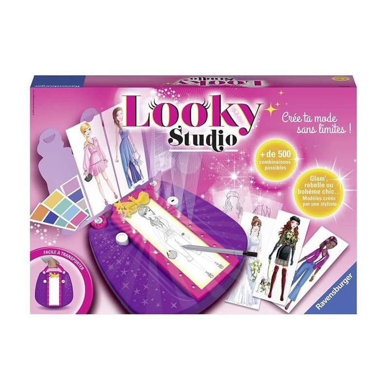 Looky Studio - Ravensburger - Loisirs créatifs - Dessins de mode - Studio de stylisme format maxi - des 6 ans - Image 1