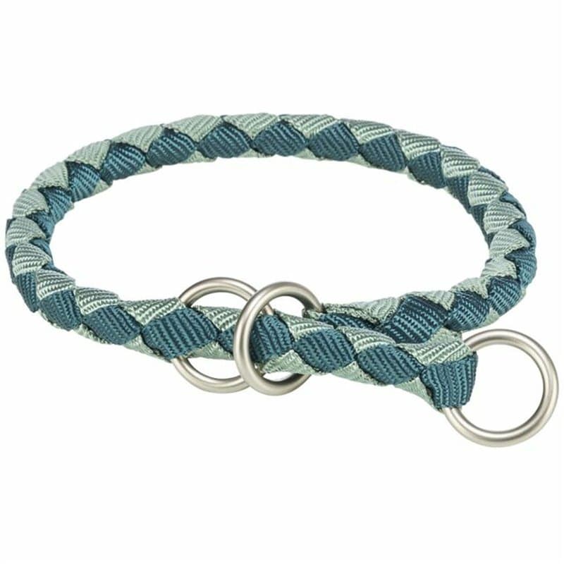 Collier de dressage Trixie Cavo Bleu Vert 39-45 cm - Image 1