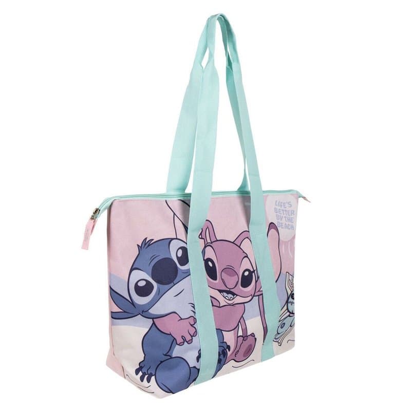 Sac de plage Stitch Bleu 47 x 33 x 15 cm - Image 1