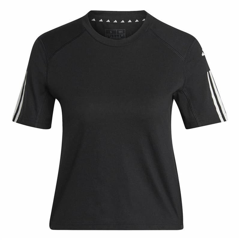 T-shirt à manches courtes femme Adidas Powerreact Noir - Image 1