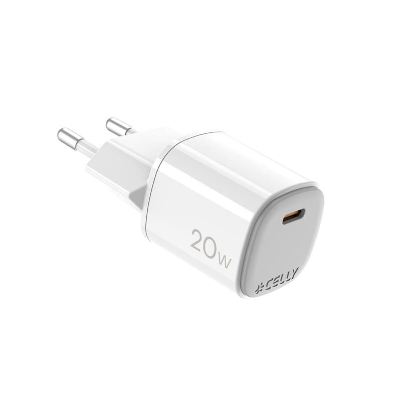 Chargeur mural Celly UPTC1USBC20WWH Blanc 20 W - Image 1