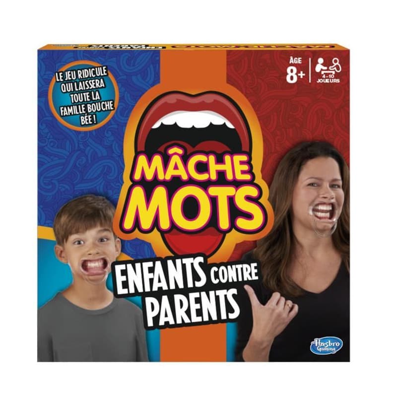 Mache-Mots - Hasbro Gaming - Enfants Contre Parents - Jeu de societe pour la famille - Jeu de plateau - Version francaise - Image 1