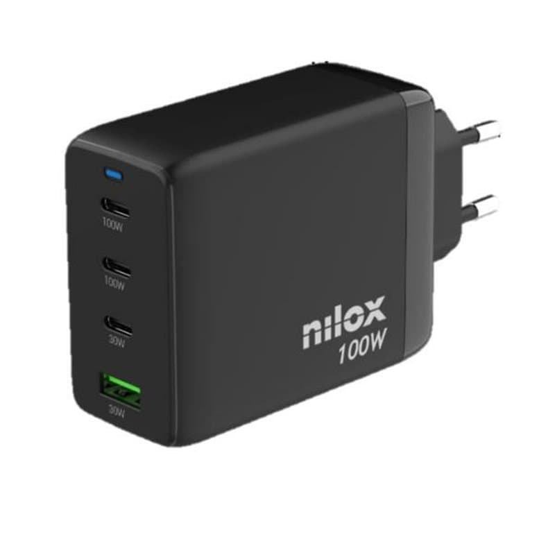 Chargeur mural Nilox NXGANUSBC100 Noir - Image 1