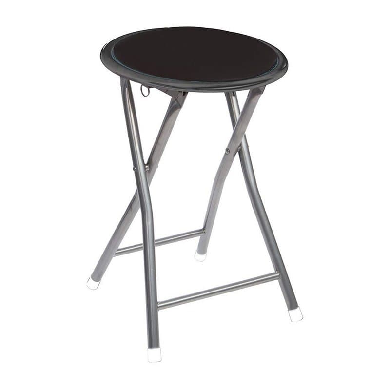 Tabouret Atmosphera Pliable Noir 30 x 30 x 45 cm - Image 1