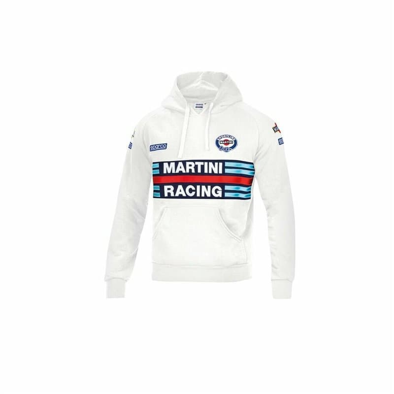 Sweat à capuche Sparco Martini Racing Coton Blanc XXL - Image 1