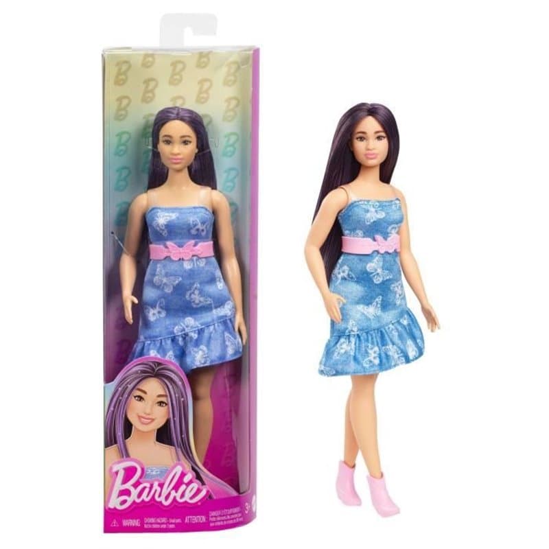 Poupée Barbie Fashionistas Robe Azur Papillon - Image 1