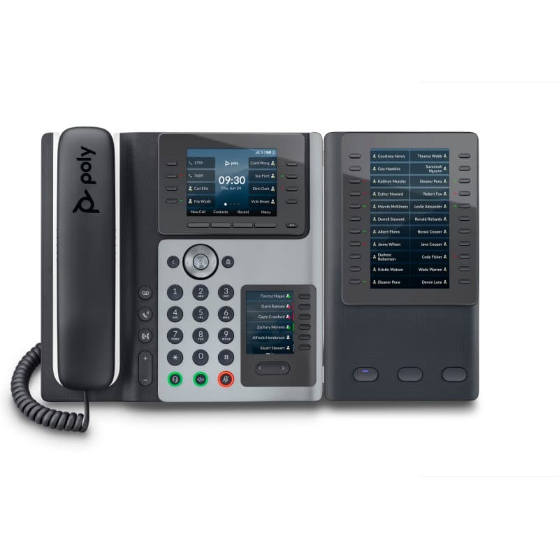 POLY Téléphone IP Edge E450 compatible PoE - Image 1