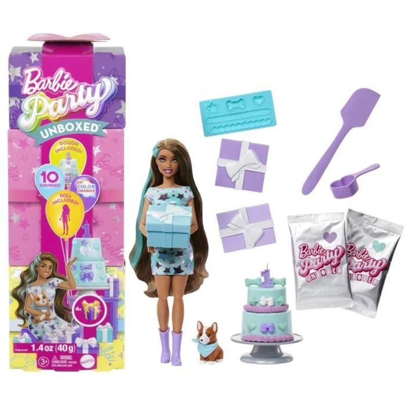 BARBIE Party unboxed chien bleu - JFG72 - Image 1