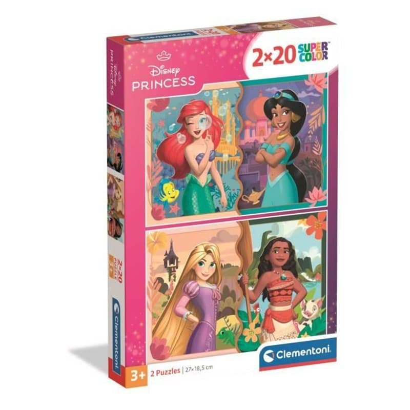 CLEMENTONI - 2x20 pieces - Disney Princess - Image 1