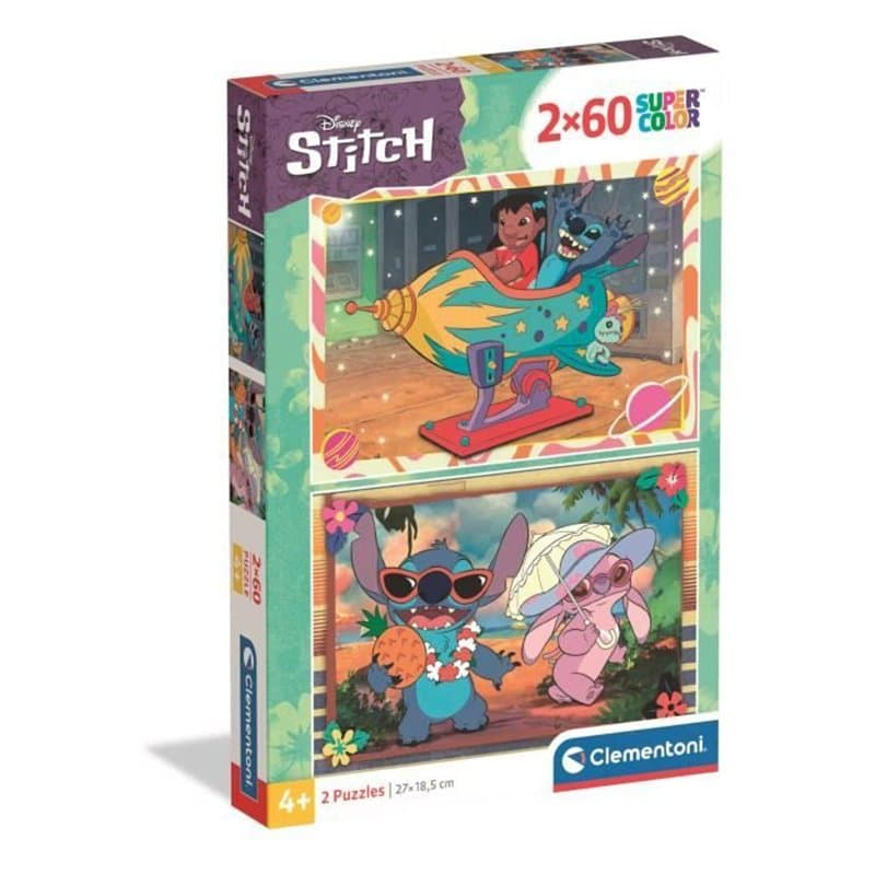 CLEMENTONI - 2x60 pieces - Stitch - Image 1