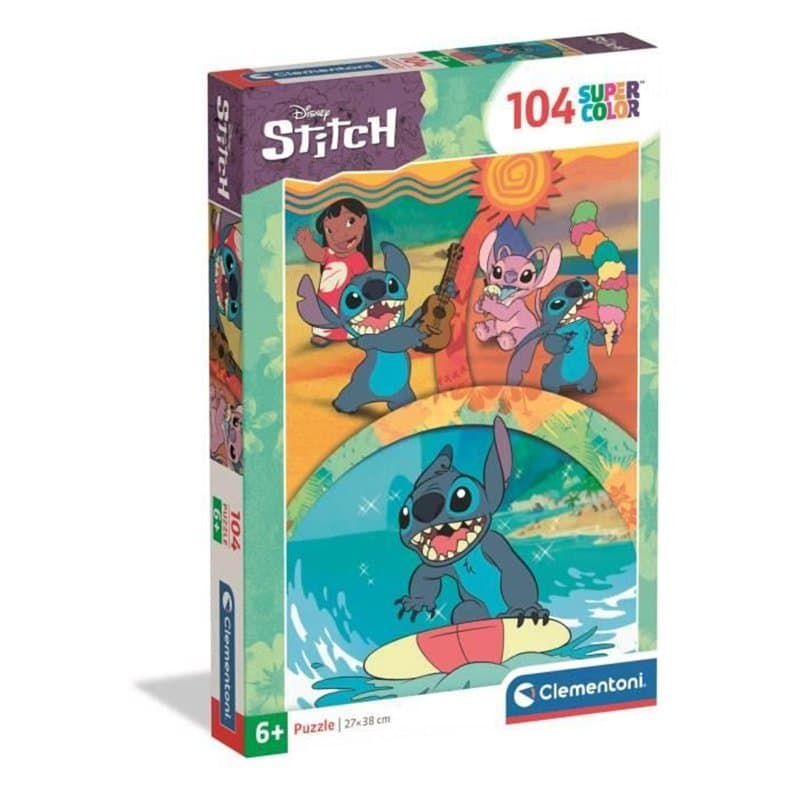 CLEMENTONI - 104 pieces - Stitch - Image 1