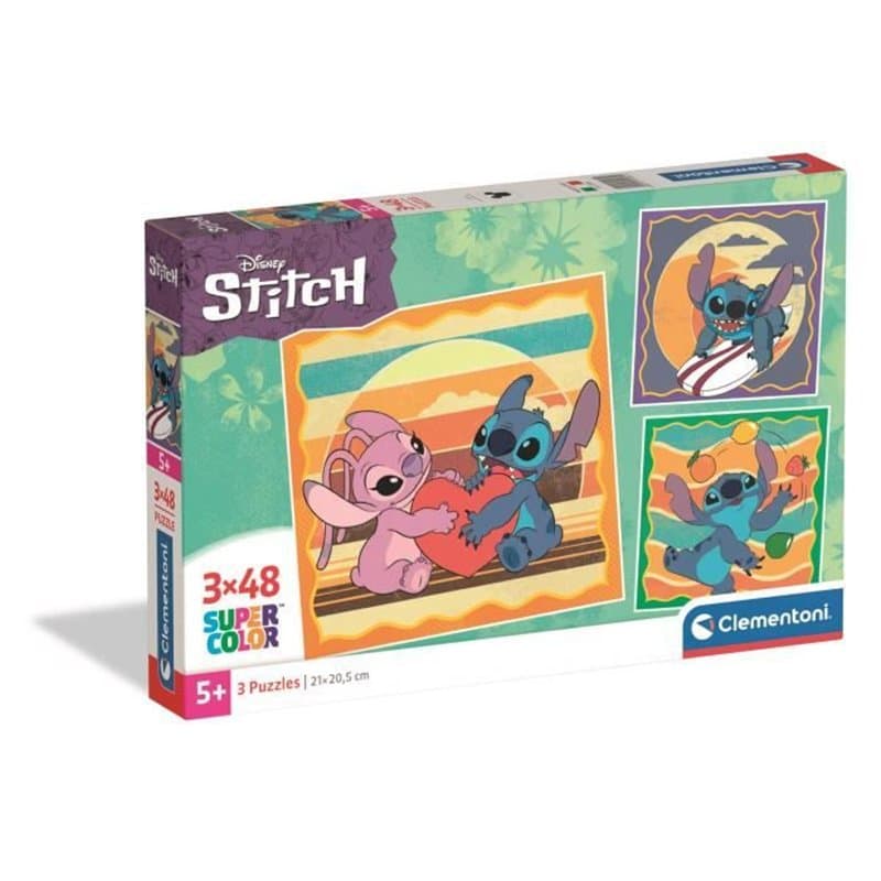 CLEMENTONI - 3x48 pieces - Stitch - Image 1
