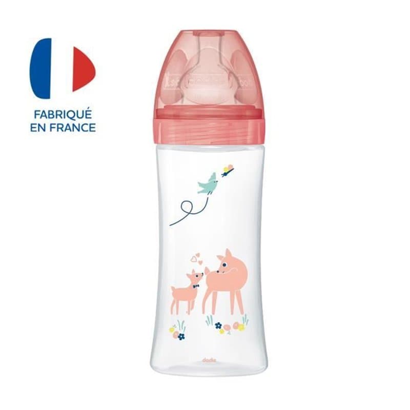 Dodie Biberon Sensation+ Anti-Coliques +6m Biche 330ml - Image 1