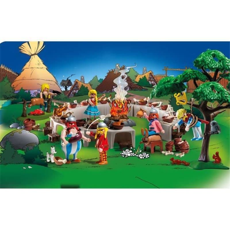 PLAYMOBIL 71827 Astérix : Le banquet village personnages - Image 1