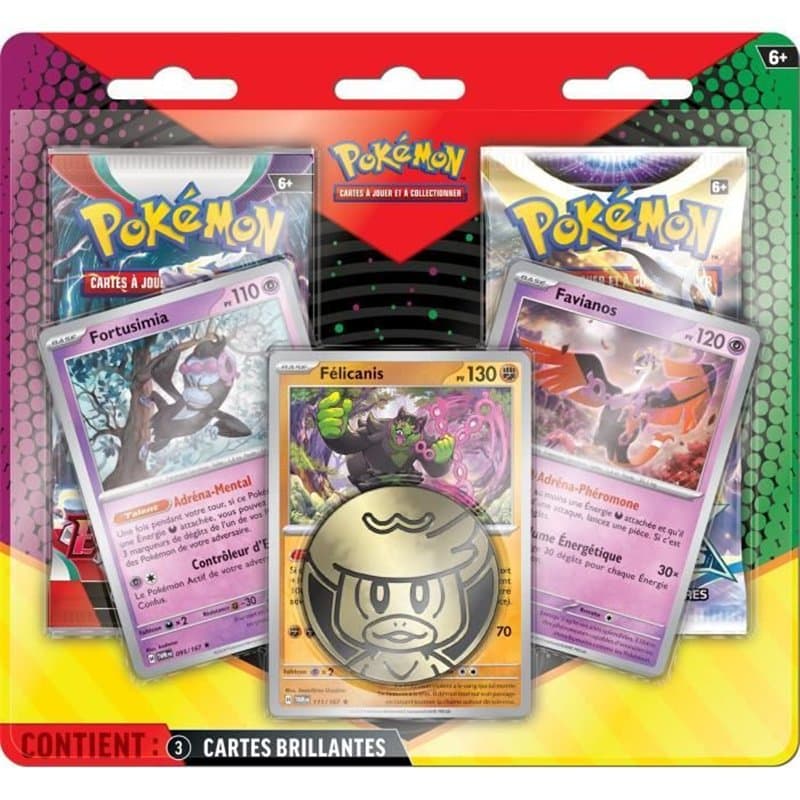 Pokémon : Pack 2 boosters + 3 cartes promo (Blister) - Image 1
