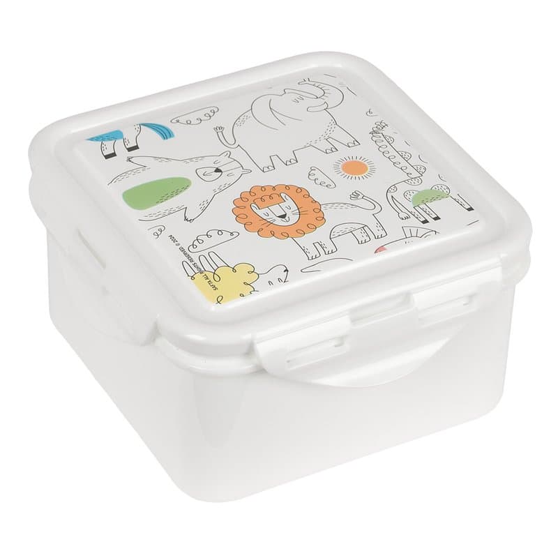 Boîte à lunch Safta Zoo Beige 13 x 7.5 x 13 cm - Image 1