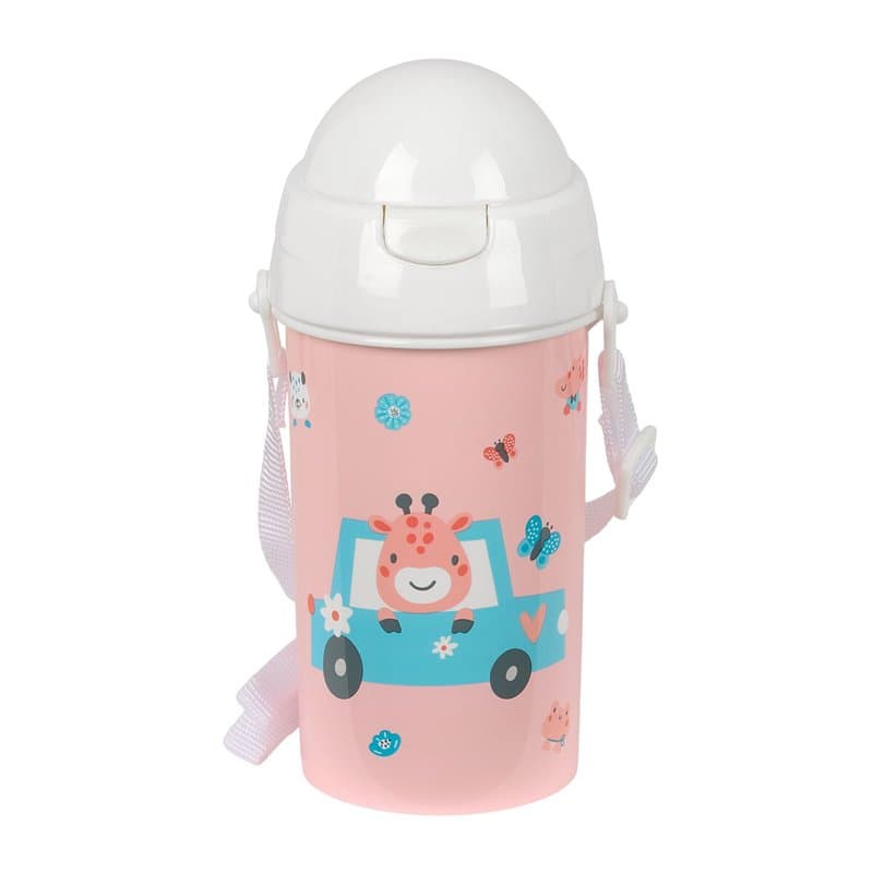 Bouteille d'eau Safta Jirafa Corail PVC 500 ml - Image 1