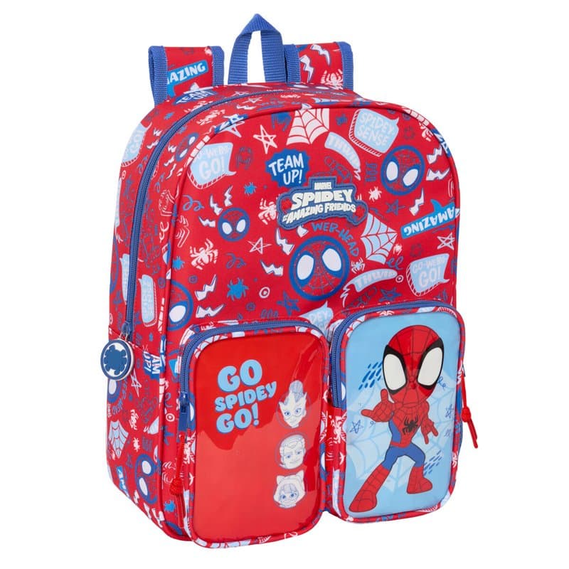 Cartable Spider-Man Rescue Bleu Rouge 26 x 34 x 11 cm - Image 1