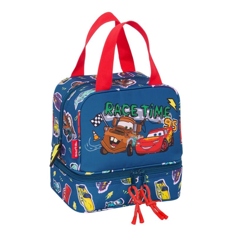 Sac à goûter Cars Racing Blue marine 20 x 20 x 15 cm - Image 1