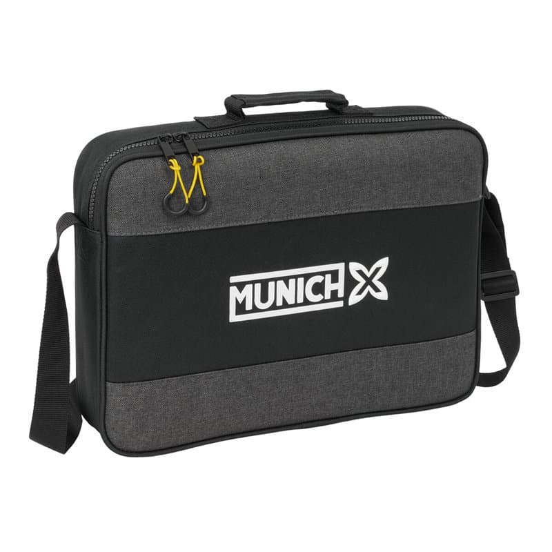Cartable d'école Munich Topo Noir 38 x 28 x 6 cm - Image 1