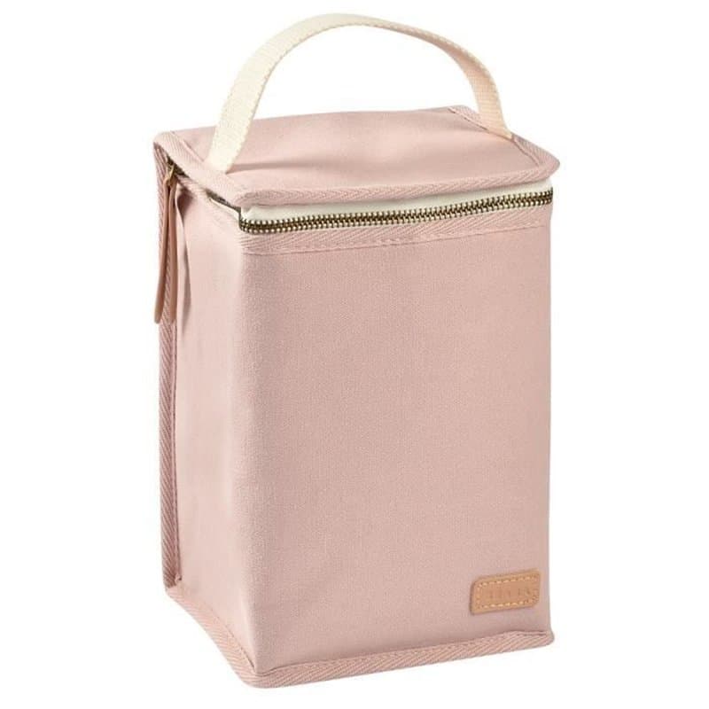 BEABA, Pochette repas bébé, isotherme, rose poudré - Image 1
