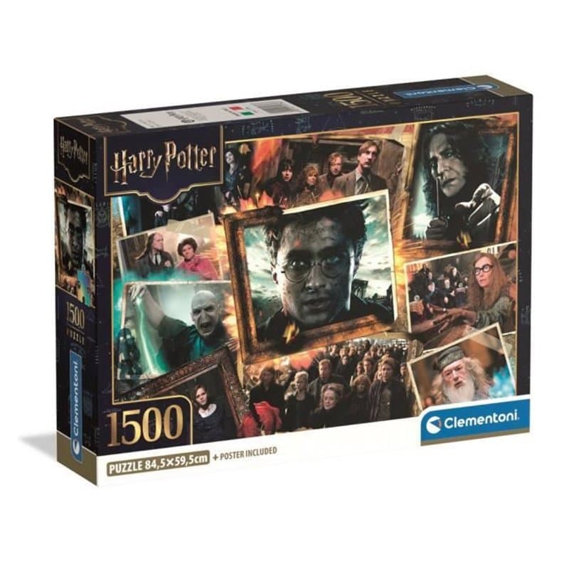 CLEMENTONI - Compact 1500 pieces - Harry Potter - Image 1