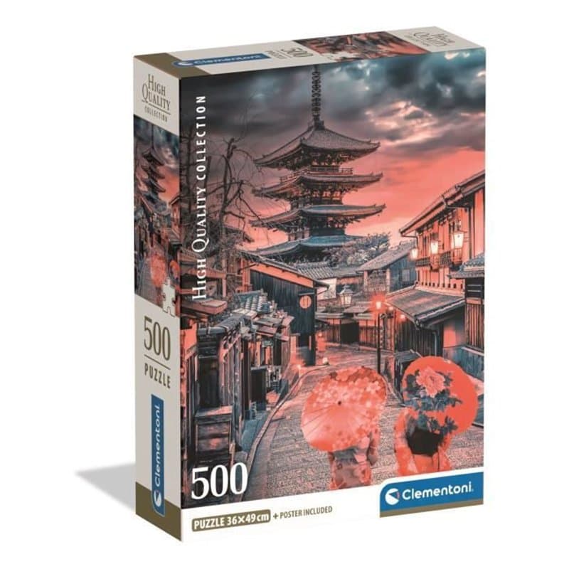 CLEMENTONI - Compact 500 pieces - Evening in Kyoto - Image 1