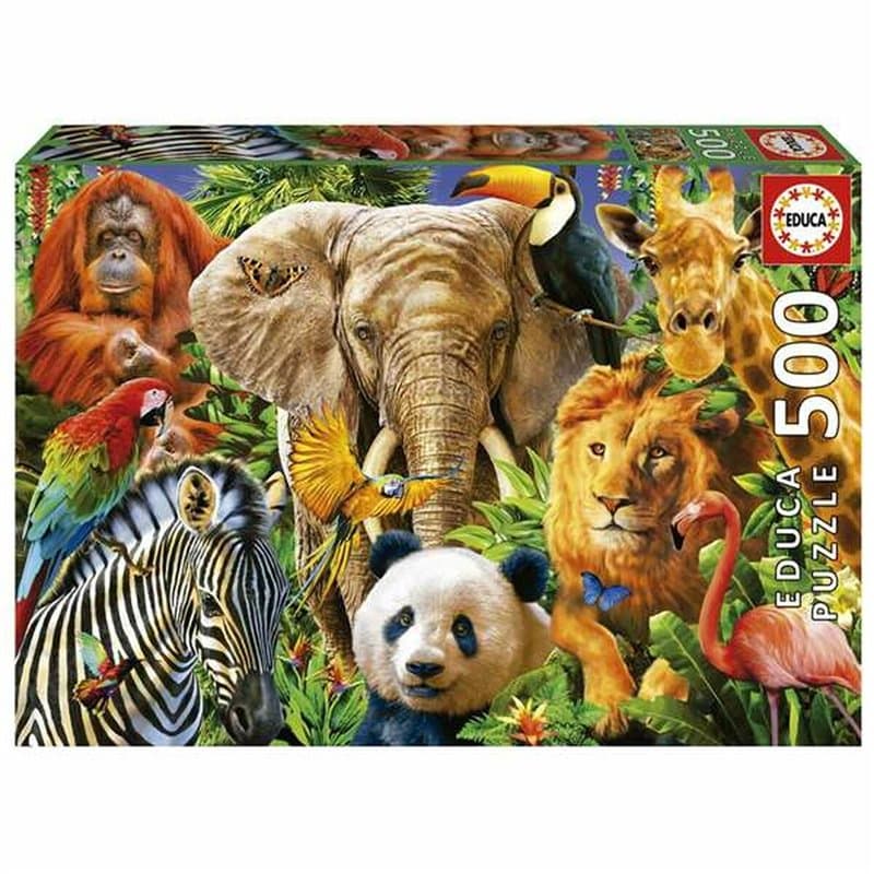 Puzzle Animaux Educa 500 Pièces - Image 1