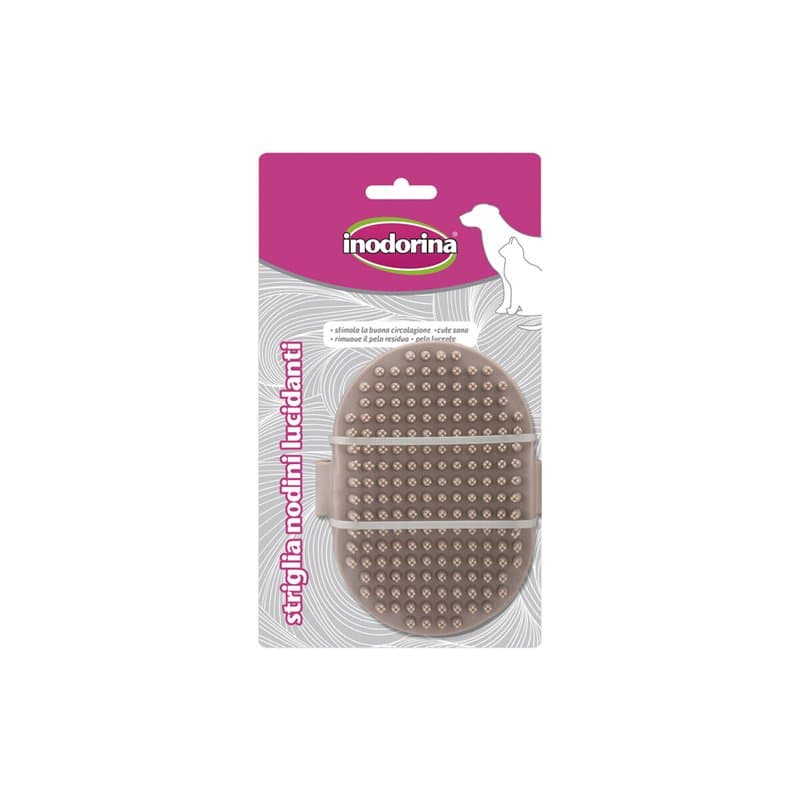 Brosse pour Chiens Inodorina Marron Caoutchouc Gant S - Image 1