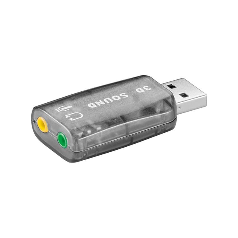 Carte de Son USB 2.0, Transparent - Image 1