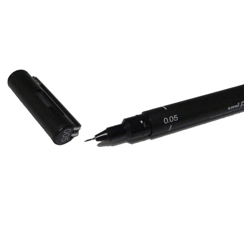 Uni-BALL PIN200 Fineliner technique Noir 0.05mm - Image 1