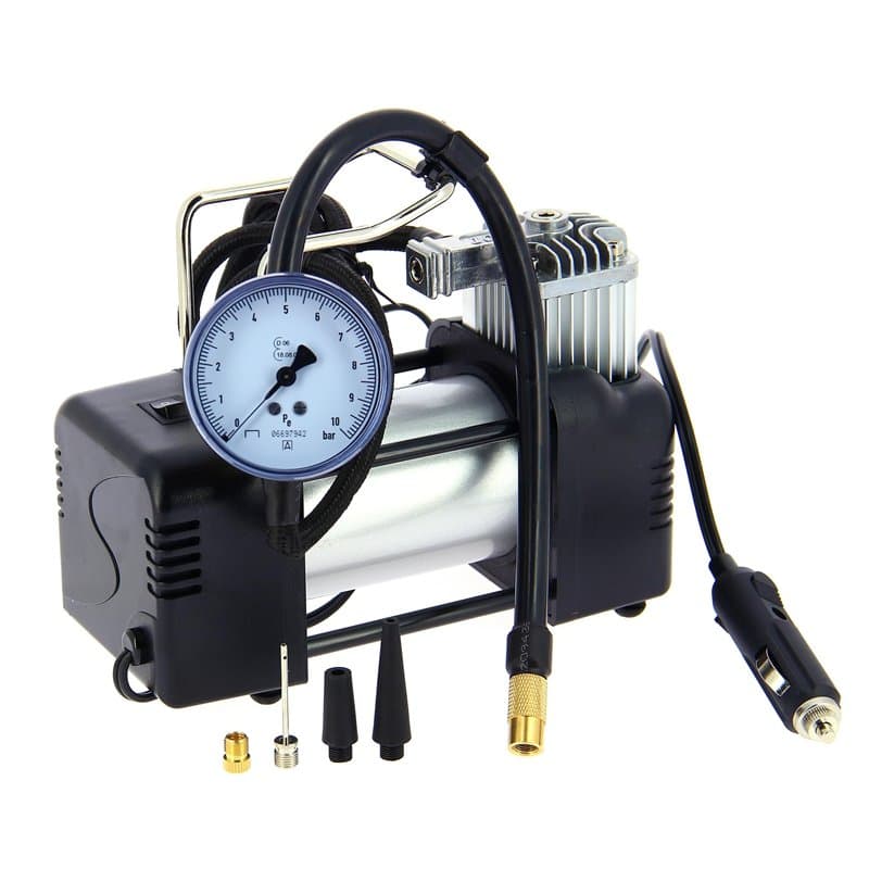 PRECISION STEEL compresseur 12V - manomètre homologué - Image 1