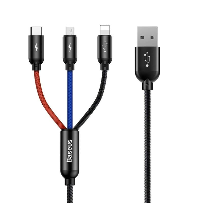 Baseus Câble de charge USB CAMLT-ASY01 Aluminium, Nylon - Image 1