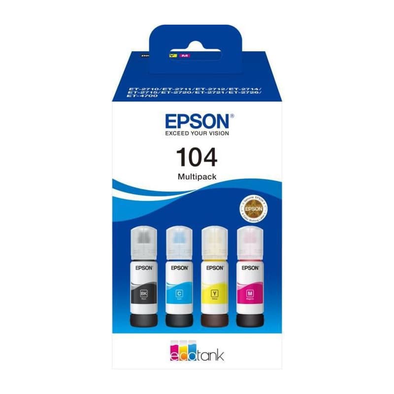 Epson 104 EcoTank 4-colour Multipack - Image 1