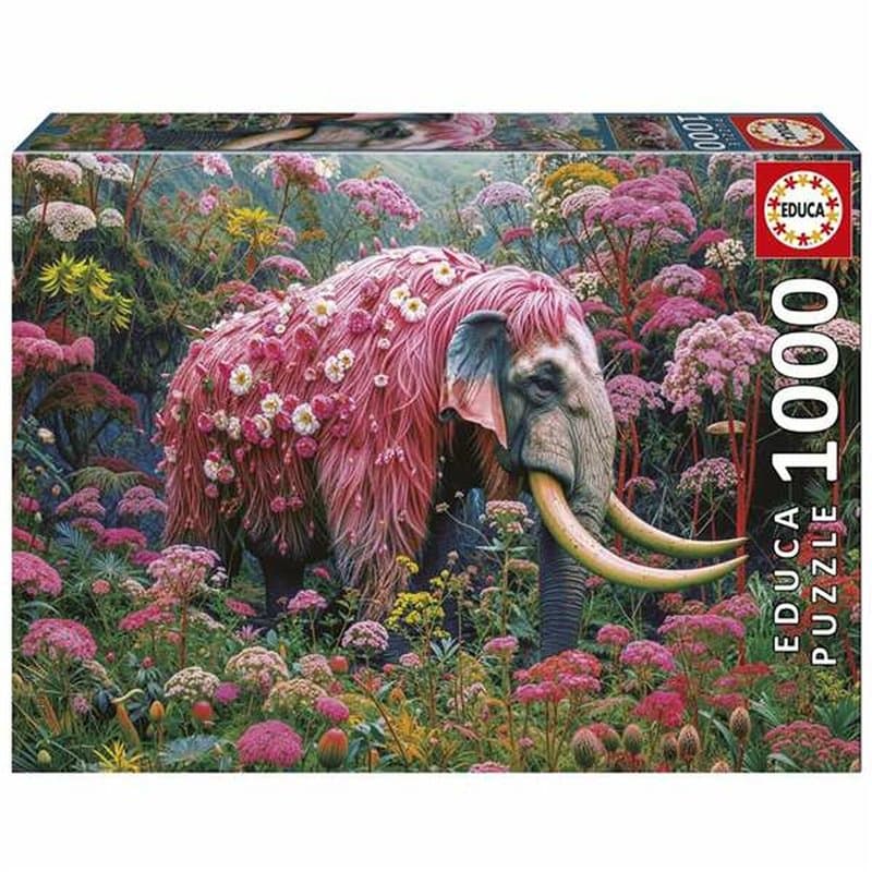 Puzzle Educa Floral Elephant - Image 1