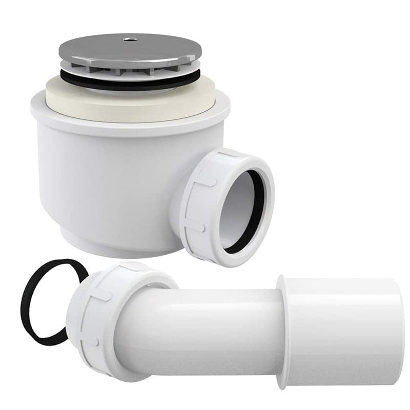 Piège à 52 mm de douche avec plaque ABS en chrome - Image 1