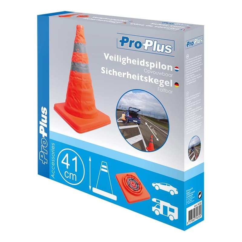 ProPlus 540320 Cône de Sécurité Pliable Orange - Image 1