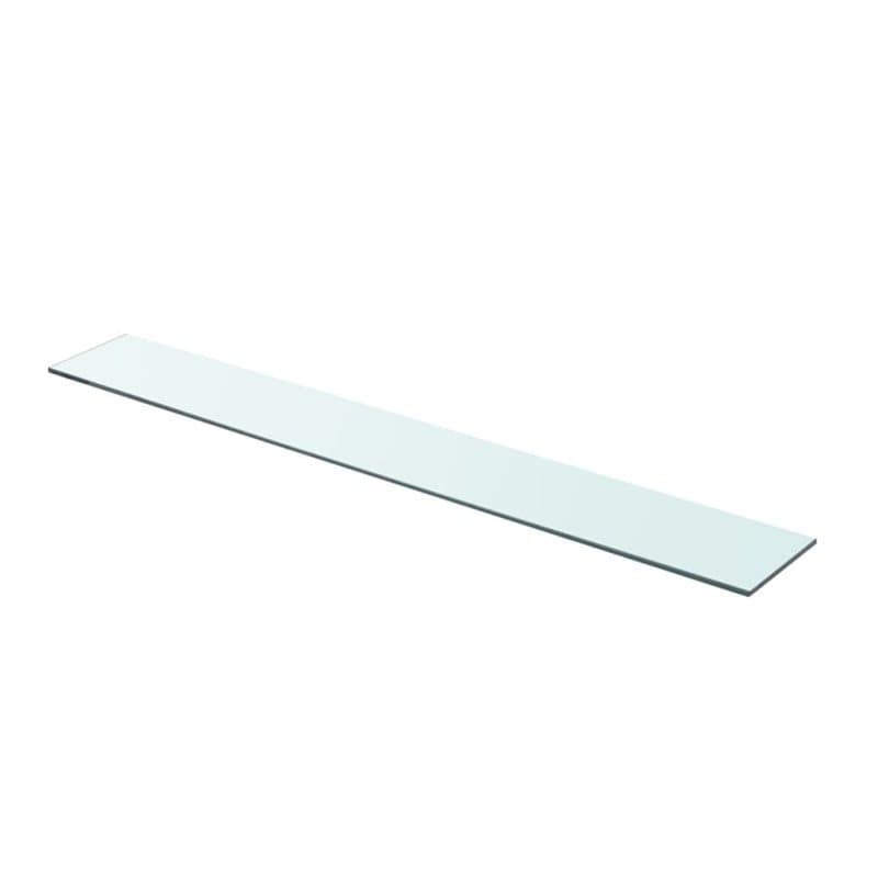 vidaXL Panneau d’étagère Verre transparent 90 x 12 cm - Image 1