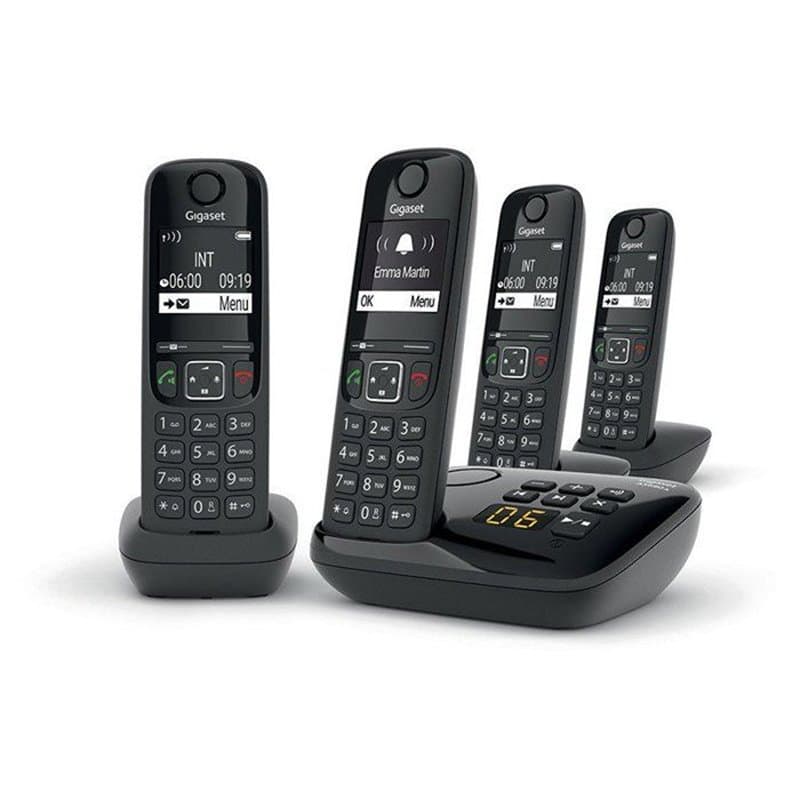 GIGASET Téléphone Fixe AS690 A Quattro Noir - Image 1