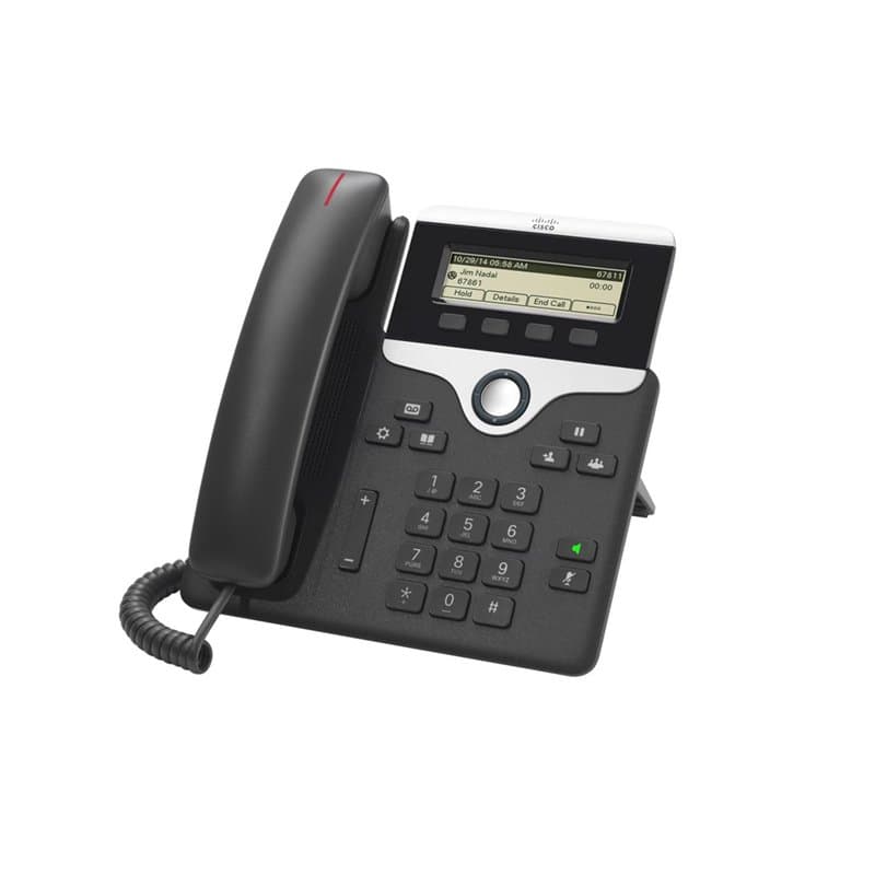 Cisco 7811 téléphone Fixe Noir, Argent 1 Lignes LED - Image 1