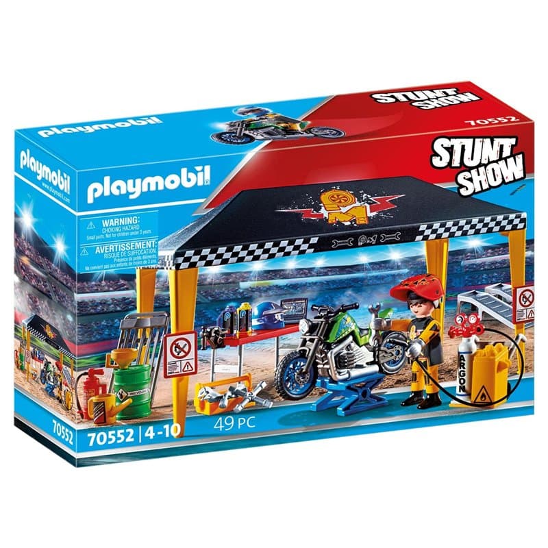 Playmobil 70552 Stuntshow Werkplek Tent - Image 1